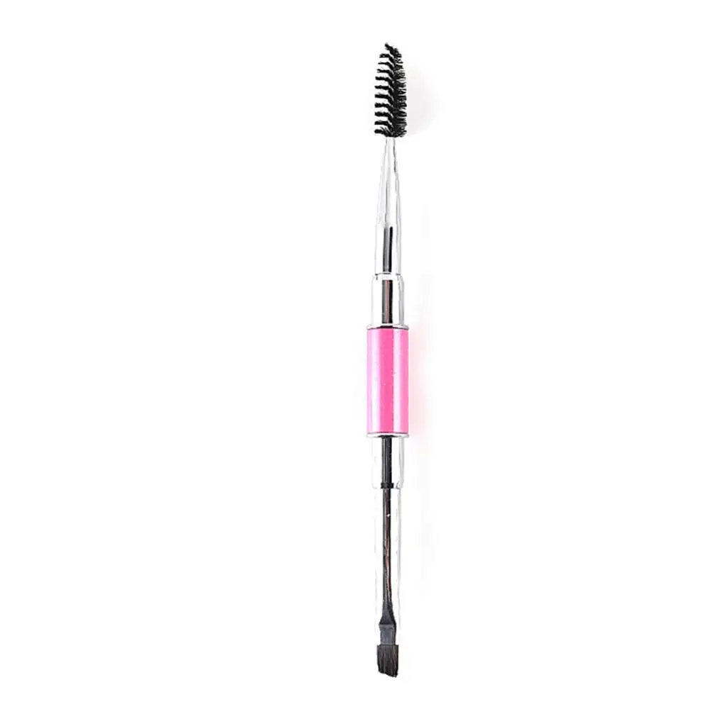 Quality Double Ended Eyes Makeup Brush Eyebrow Powder Eyelash Brushes Eye Mascara Cosmetic Beauty Make Up Brush Comb Tools