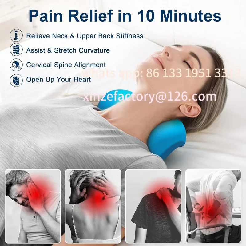 

Customizable with Cervical Traction Device Neck Stretcher Pain Relief and Cervical Spine Alignment Chiropr