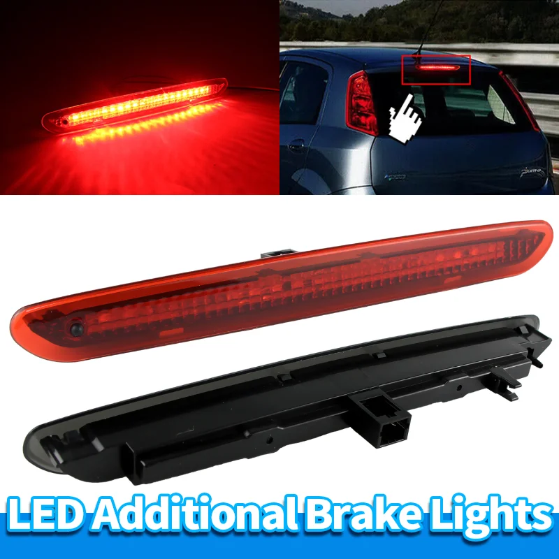 

Светодиодные 3-й третий стоп-сигналы, задние стоп-сигналы, красные светодиодные стоп-сигналы с высоким креплением Canbus для Fiat Grande Punto Hatchback 2006-2012 2122000407