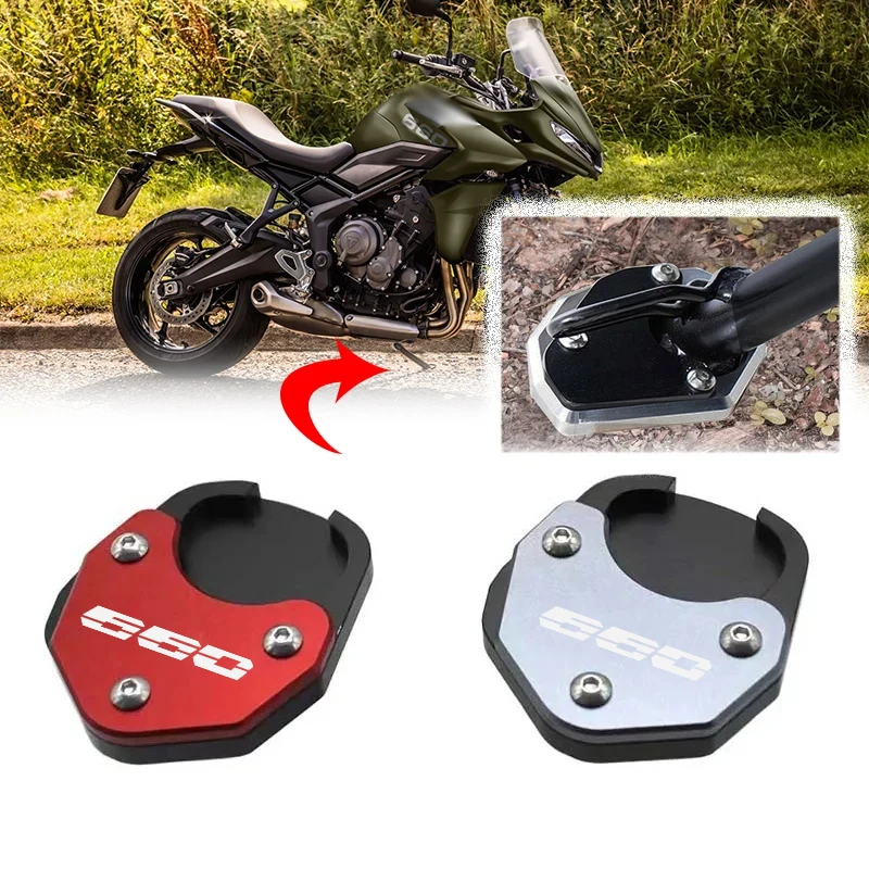 

Fit For tiger660 Tiger Sport 660 2022-2023 Motorcycles CNC Foot Side Stand Enlarger Plate Pad Kickstand Extension Accessories