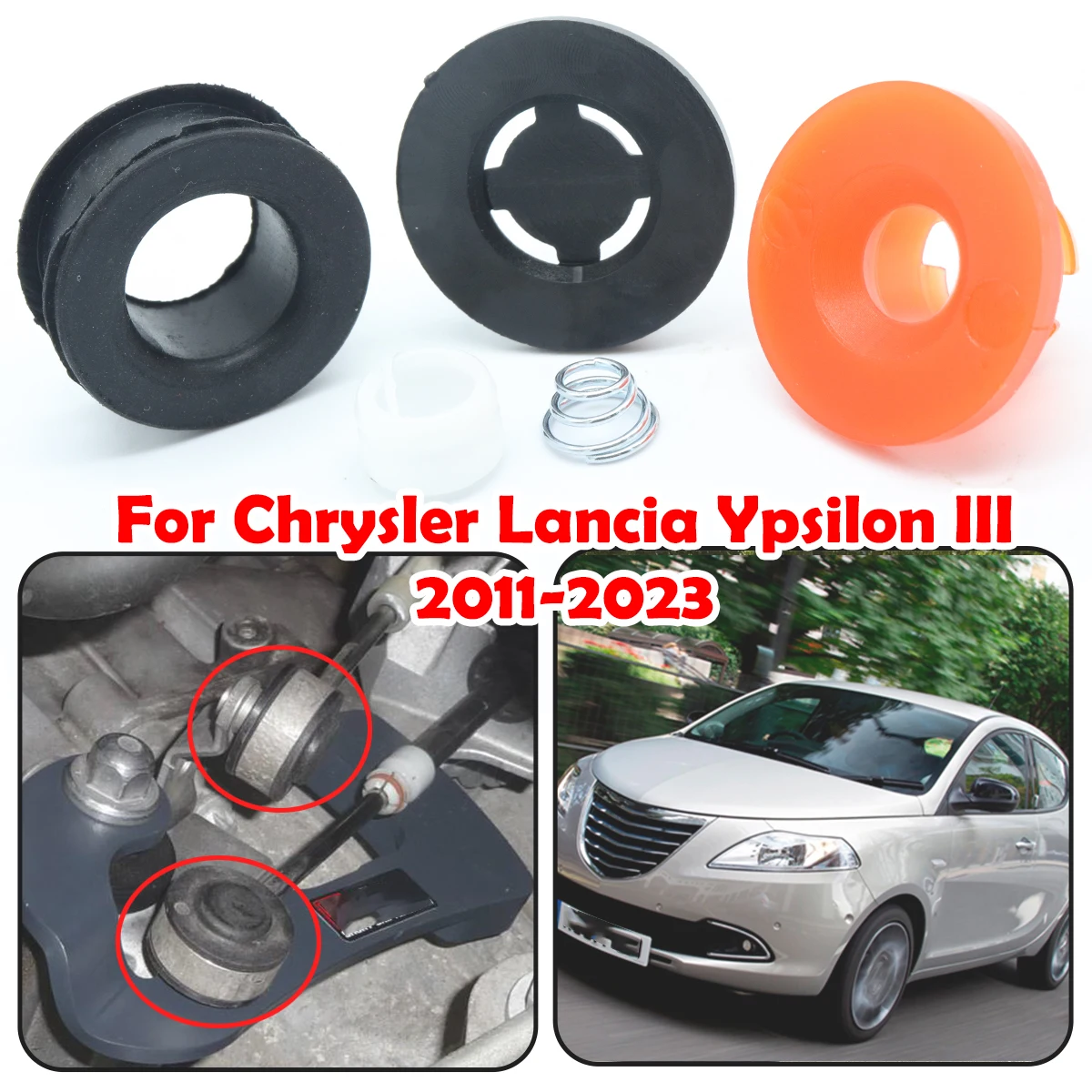 

Upgrade Gear Shift Cable Linkage End Rod Bushing Gearbox Shifter lever Grommet Repair For Chrysler Lancia Ypsilon III 2011-2023