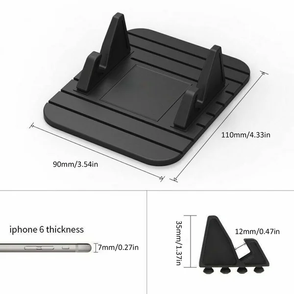 Anti-slip Car Silicone Holder Mat Pad Dashboard Stand Mount For Mg Hs Mobile Phones Safety And Security Cell Phone Bra