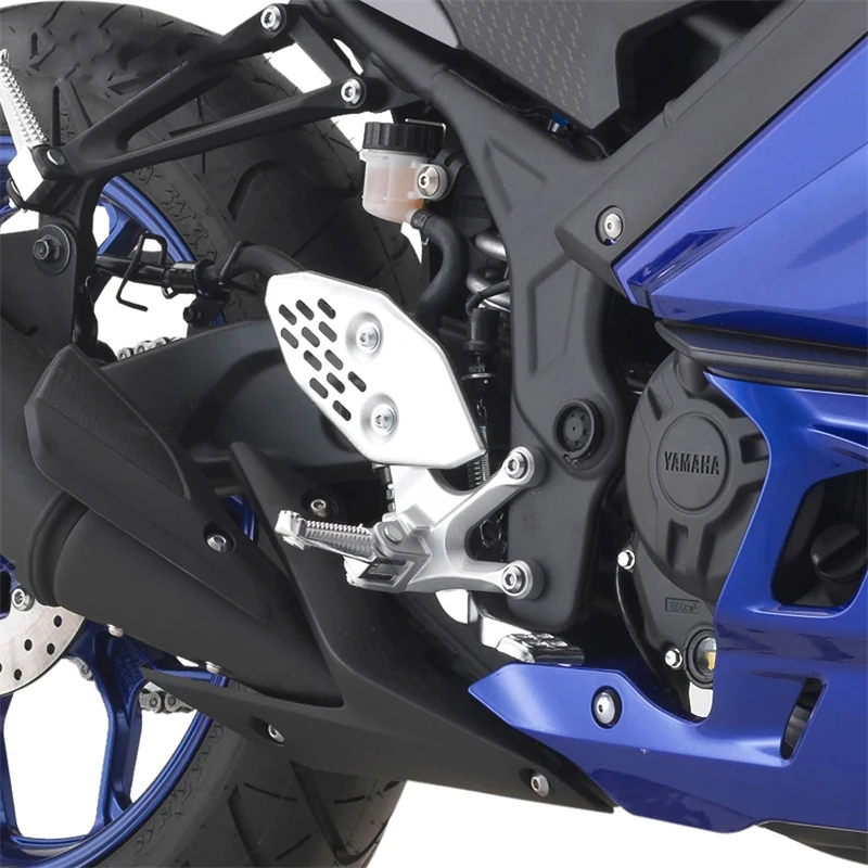 مسند للقدمين الأمامي للدراجة النارية مزود بأوتاد للقدمين من ياماها YZF R3 R25 R125 MT03 MT07 MT09 MT10 MT25 MT125 FZ6 N/S FZ09 XJ6 XJR