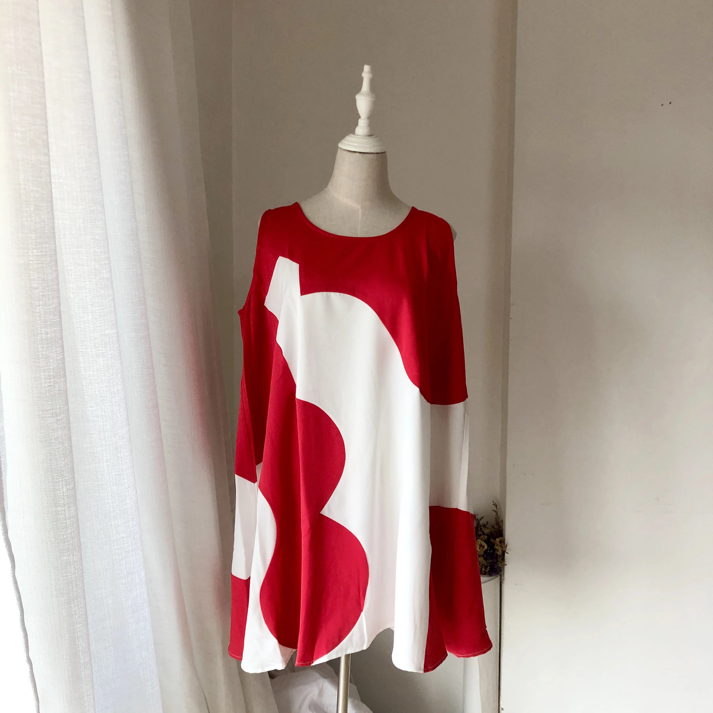 فستان امرأة الموضة فستان الشمس فستان صيفي المرأة عادية أكمام طباعة فستان Vestido أنثى حجم كبير فستان المرأة فضفاضة SL569