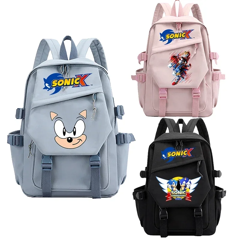 Sonics Schoolbag School of Magic Backpack Oxford Cloth Material Knapsack Printing Wear-resistant Rucksack Child Gift