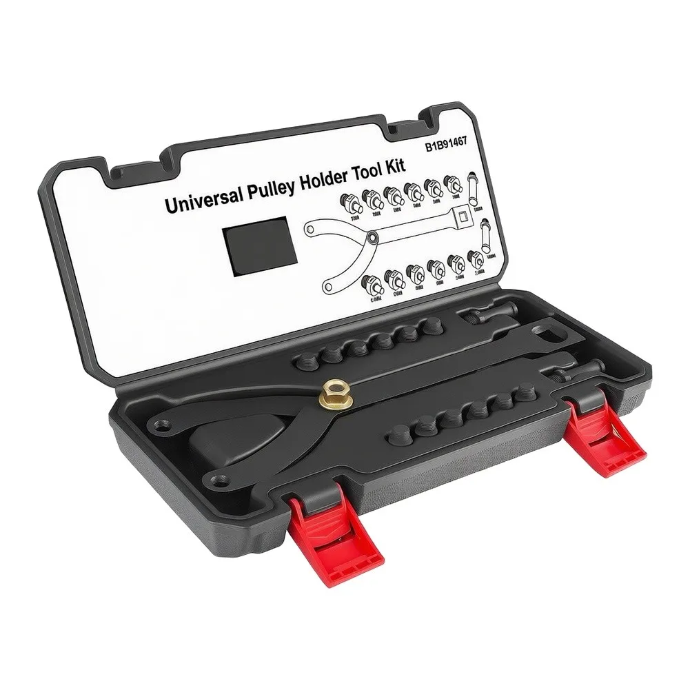 15Pcs 1/2in Drive Adjustable Pin Wrench Set For Camshaft Crankshaft Pulley Engine Timing Belt Change Tool Kit Pulley Holder Tool