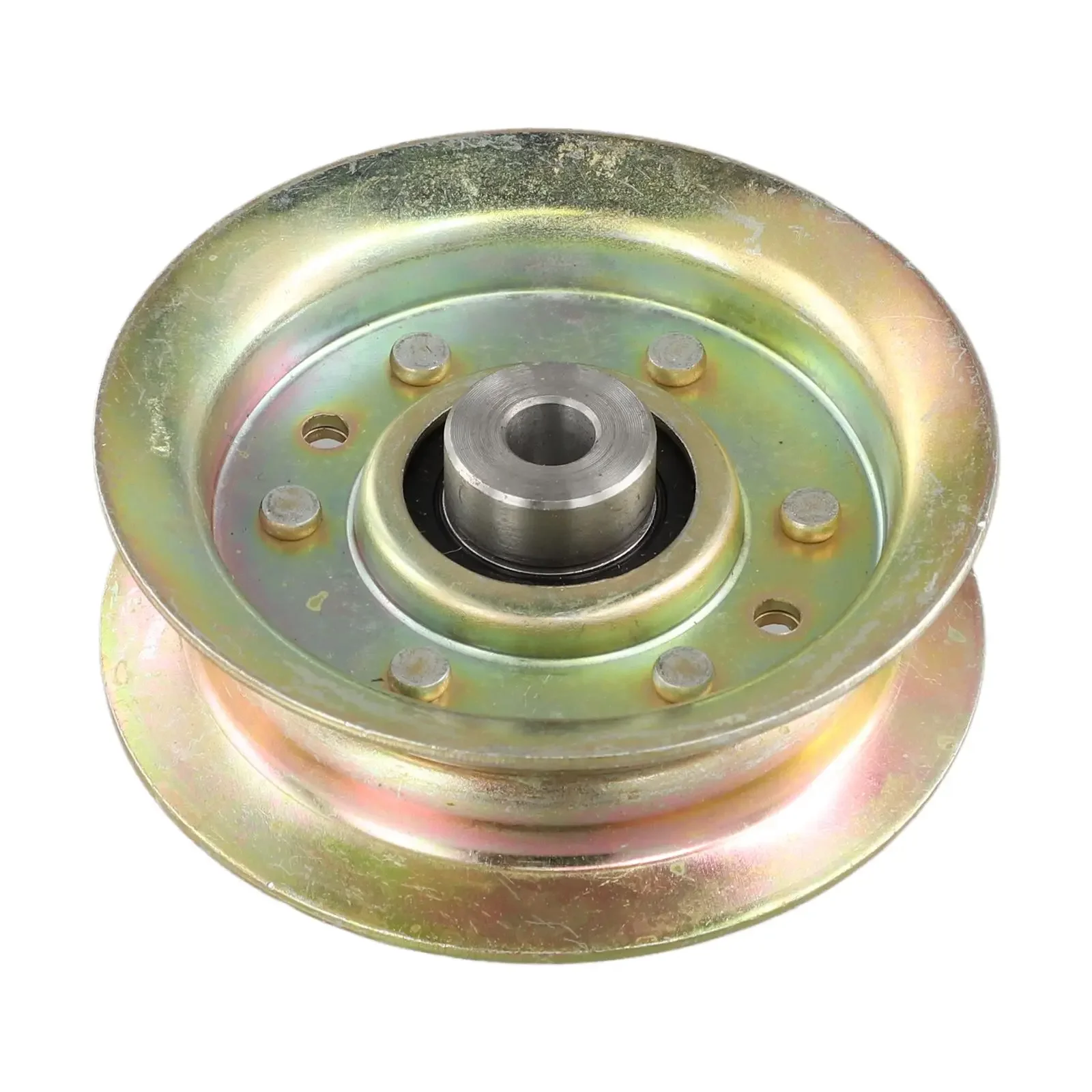 

Flat Idler Pulley Crafted For FOR Longevity in For Craftsman Lawn Tractors Model Number 532173437 Compatibility Ensured