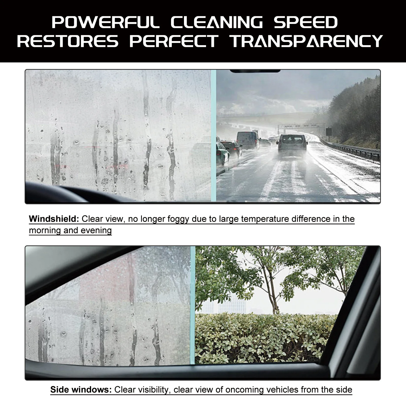 Windshield Oil Remover Automotive Glass Cleaner Water Spot Remover Car Glass Cleaner Water Spot Remover 150ml For Auto And Home - Image 4