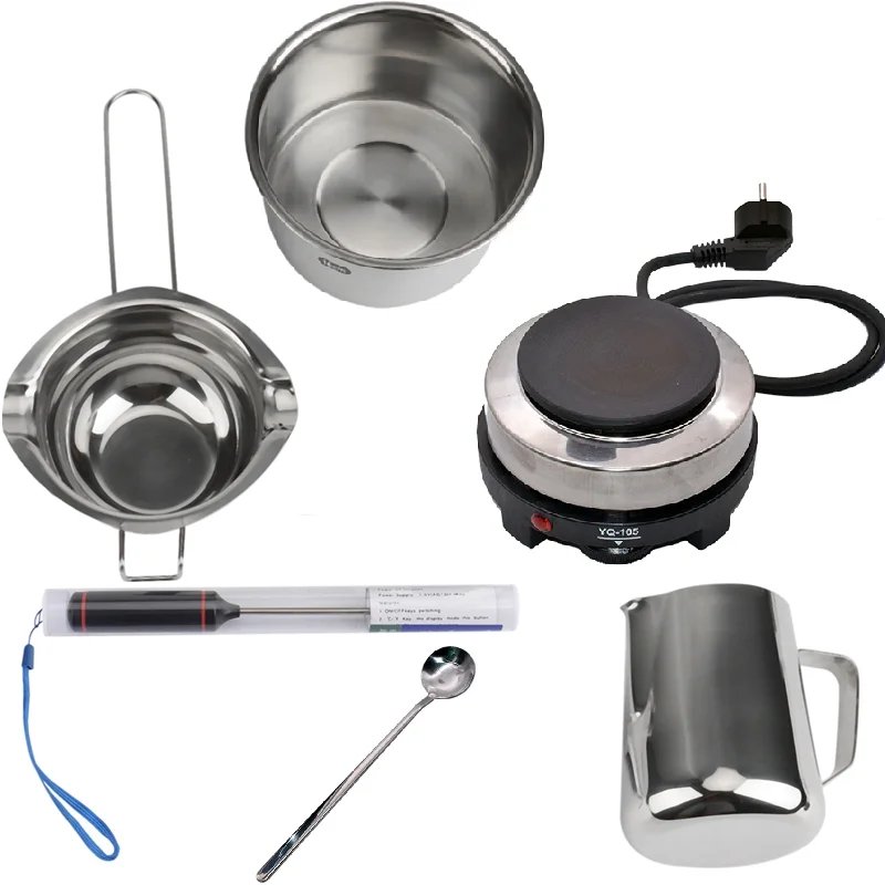 

1 Set Electric Heater Stove with Beeswax Melting Pot Candle Making Beeswax Melter Pot Beeswax Heateter Wax Melting DIY Candle