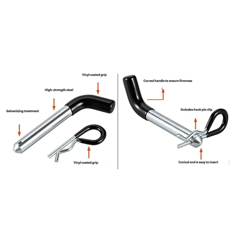   Receiver Accessory Retaining Pin and Clip Set, 4 Complete Pairs