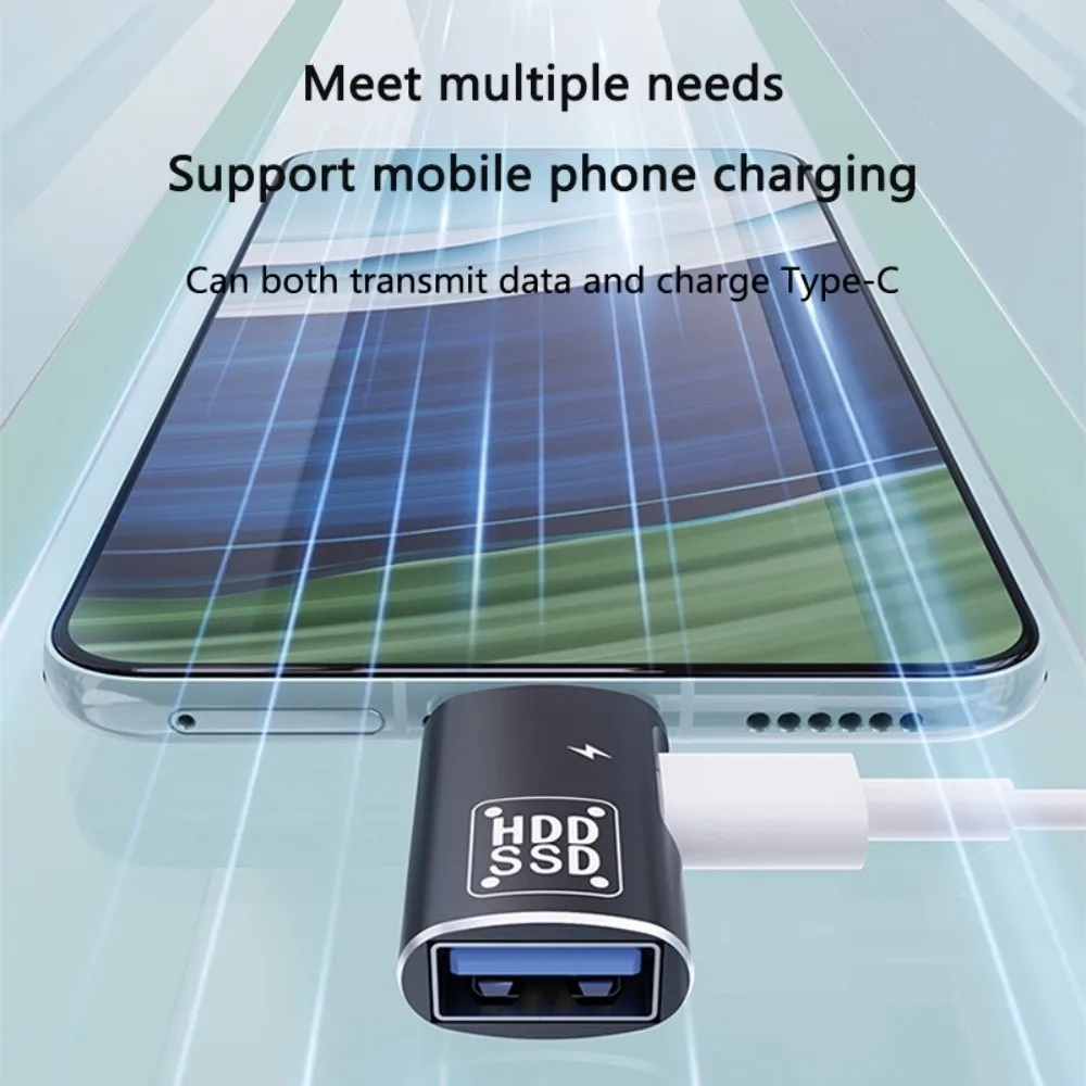 محول من النوع C إلى USB3.0 من النوع C OTG عالي السرعة محمول OTG 2 في 1 محول PD شحن نقل البيانات 2 في 1 محول من النوع c