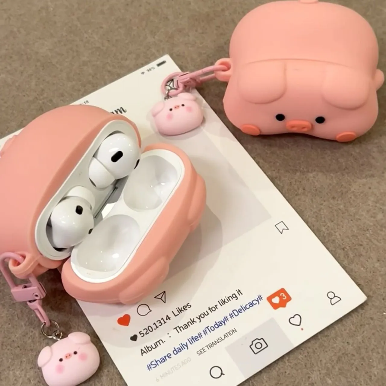 Cute Pig Bluetooth Protective Case For AirPods 4th Wireless Generation Earphones Cover Accessories for Airpod 3 Pro 2 1 3rd