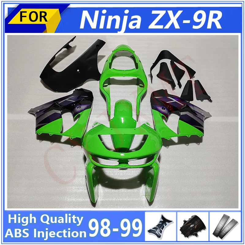 ABS Motorcycle Fairing for Kawasaki Ninja ZX9R ZX-9R ZX900 1998 1999 Moto Mold Fairings Kit Set ZX 9R 900 98 99 Bodywork Housing