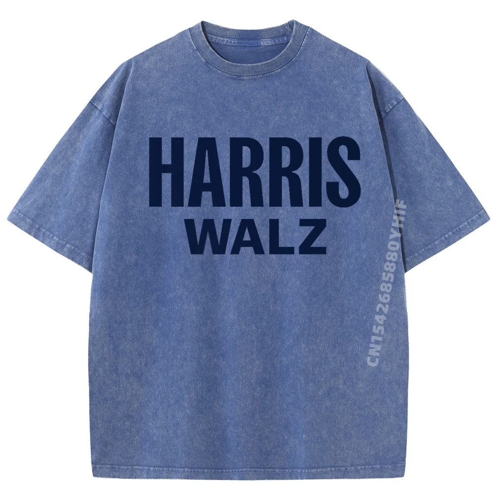 

Футболки Harris Walz 2025 Kamala Harris, женские крутые топы и футболки, семейные футболки с рисунком, модная стираная рубашка