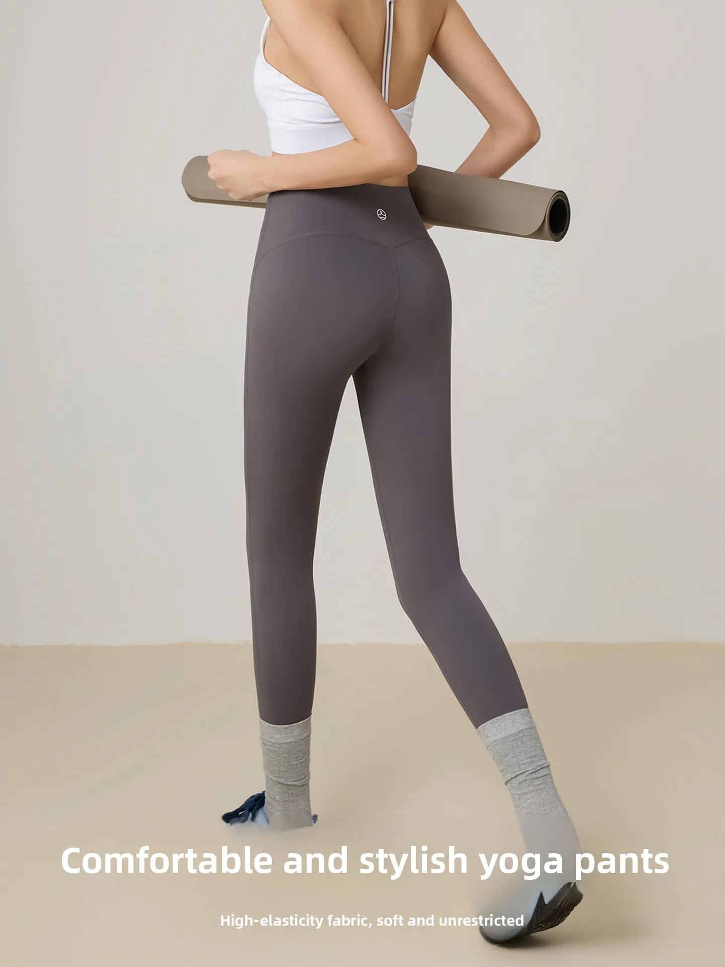 

Женские спортивные леггинсы с высокой талией для йоги и пилатеса, облегающие, корректирующие фигуру, с эффектом подтяжки бедер, из нейлона и спандекса