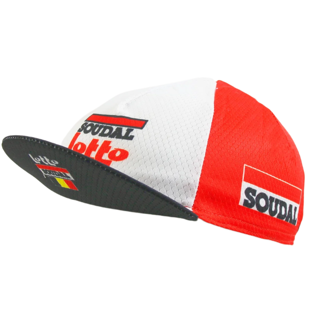 lotto-team-soudal-bone-de-ciclismo-vermelho-suor-chapelaria-verao-esportes-ao-ar-livre-mtb-bicicleta-respiravel-macio-chapeu-de-equitacao-sob-o-capacete