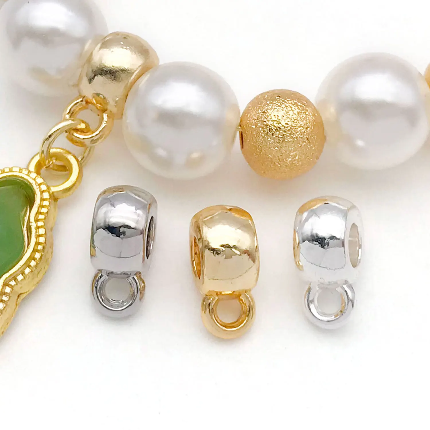 10pcs 18K Real Gold Plated Brass Charms Connectors, Spacer beads Loose beads For DIY Bracelet Necklace Jewelry Making Accessory image 4