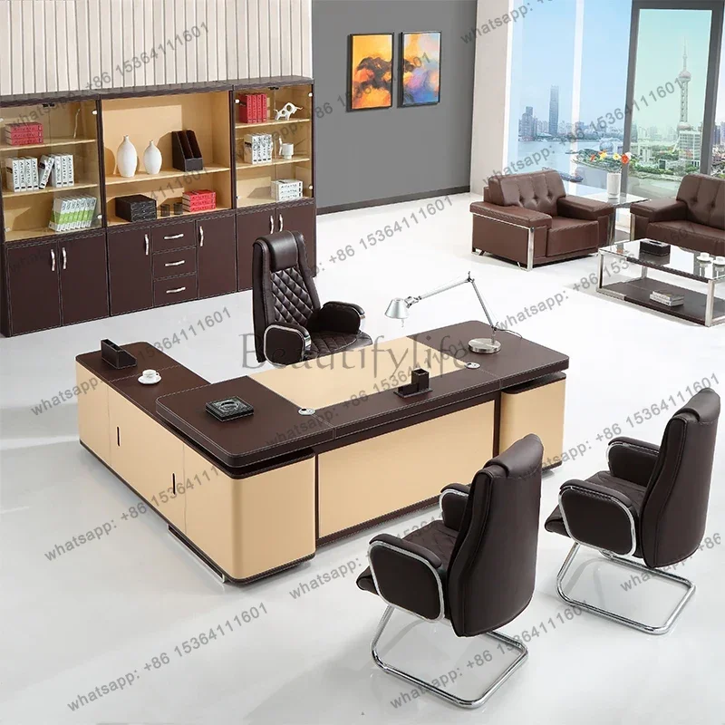 FG Craft Offices Qimink Table Professional Office Furniture Auxiliary Desk Room Desks Minimalist Ufficio Biurko Trendy Furniture