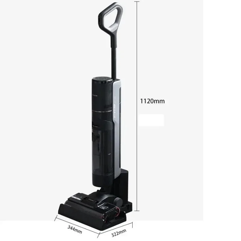 Dreame H13 Floor Scrubber with Double Edges Double Rolls Brushing Dragging and Sweeping Integrated Sterilization and Heat Drying