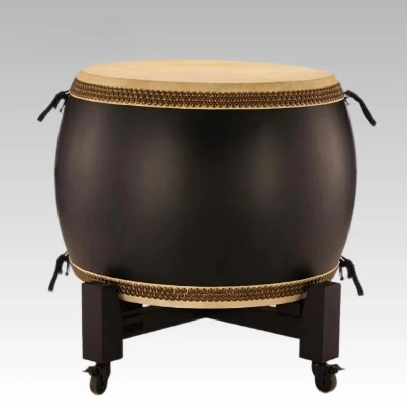 60/80/100/120cm Solid Wood Tang Drum Genuine Cowhide Jian Drum Traditional Chinese Folk Percussion Adult Stage Performance