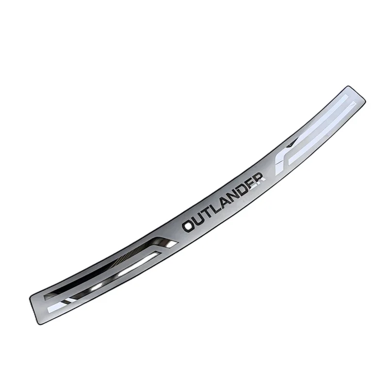 Para Mitsubishi Outlander 2013-2018 Protector de parachoques trasero de acero inoxidable placa de desgaste trasera alféizar de puerta trasera 1 Uds