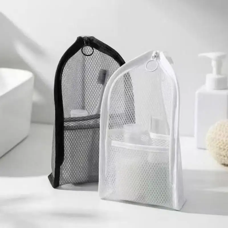 Große Kosmetiktasche mit hoher Kapazität, wasserdicht, platzsparend, faltbar, für Reisen, mit Reißverschluss, vertikal stehend. – Detail 12