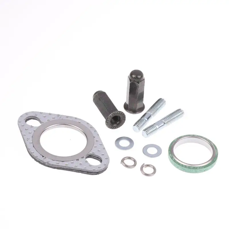 10 قطعة/المجموعة عالية القوة المعادن العادم الترباس مجموعات ربط السيراميك الارضي-مقاومة للتآكل ل GY6 50-150cc الدراجات البخارية/ATVs/الذهاب عربات/الدراجة/رباعية #5