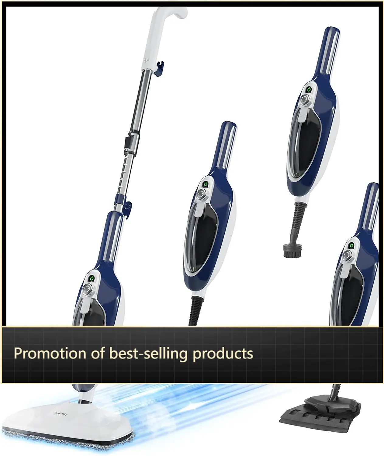 

Steam Mop 10 In 1 Floor Steamer Detachable Multi Purpose Handheld Steam Cleaner For Hardwood Tile Laminate All Floors Carpet Cle