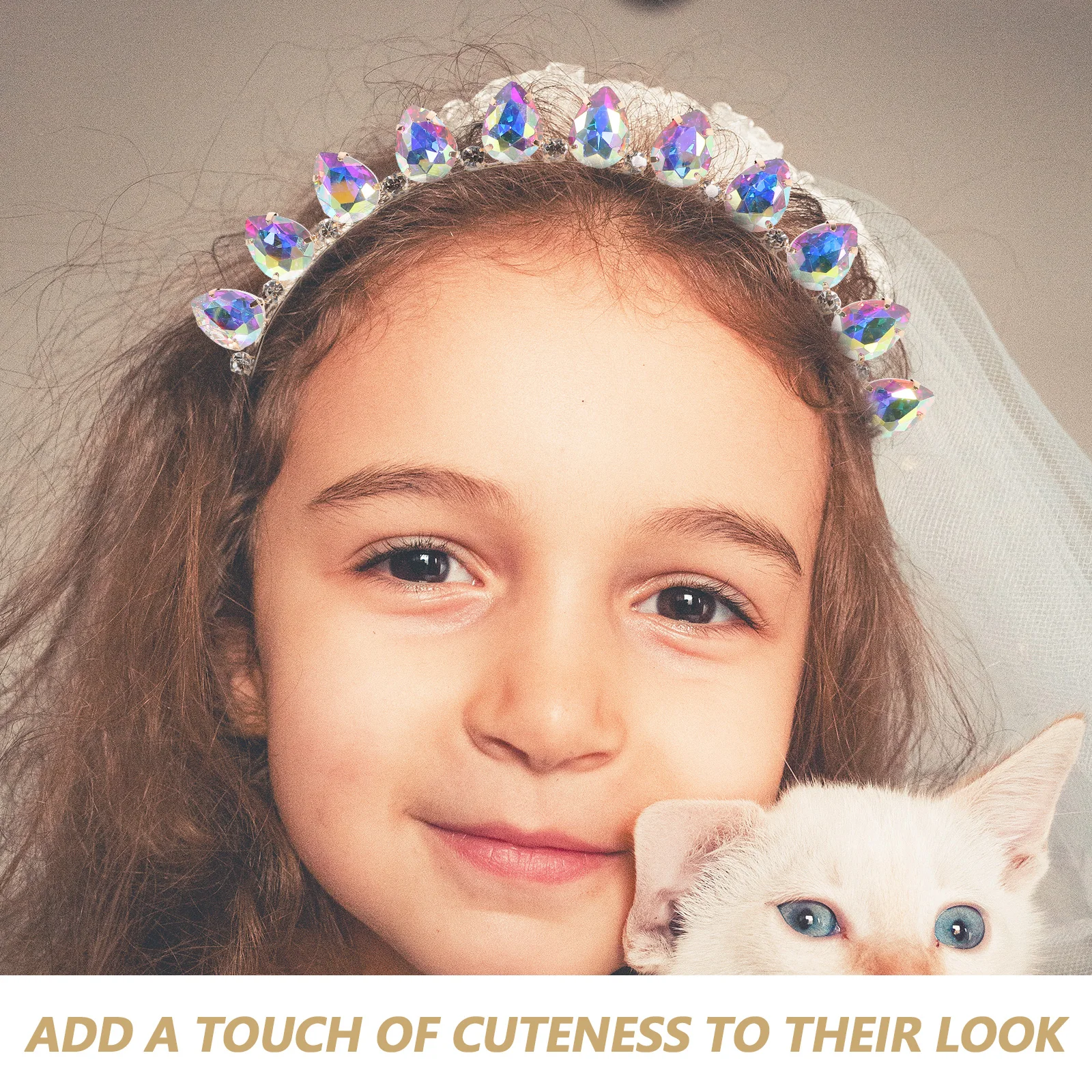 

Cute Women Rhinestone Headbands Water Hair Accessories Sparkle Party Headband Girls Hair Band Party Headband