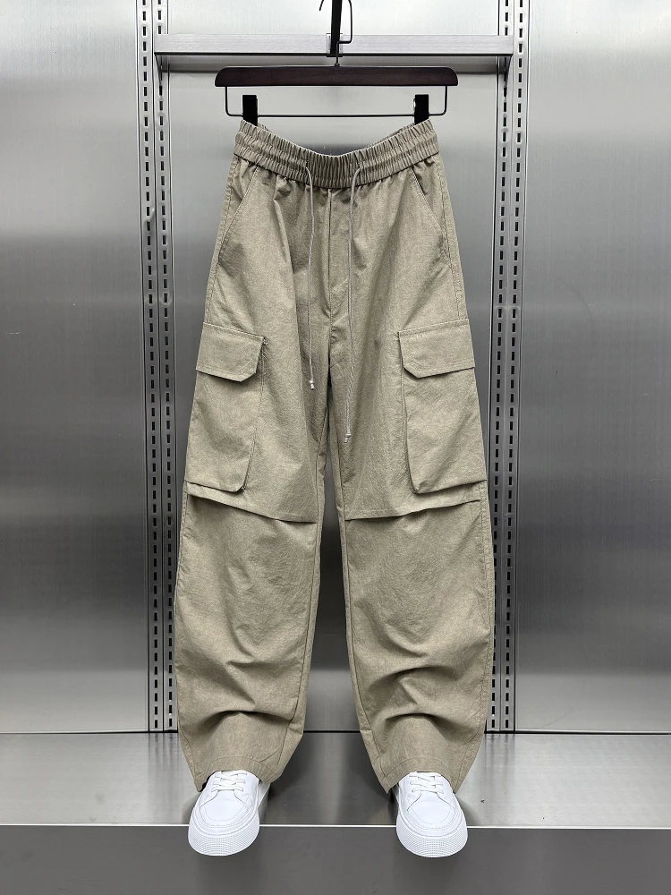 

Lightweight Summer Men's Work Pants Qui Dry Paratrooper Sle Outdoor Casual Trousers Straight Leg Faionable Brand