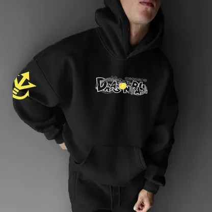 لعبة دراغون بول زد جوكو سوبر سايان الله الأسود هوديي الرجال القطن عادية كم طويل الخريف الشتاء الشارع الشهير موضة أنيمي تأثيري