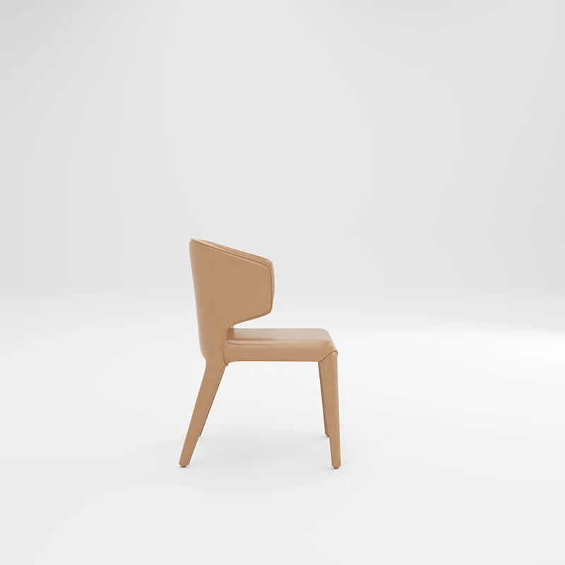 Chaises de salle à manger en cuir véritable, chaise de café, dégager, moderne, vente en gros, 73