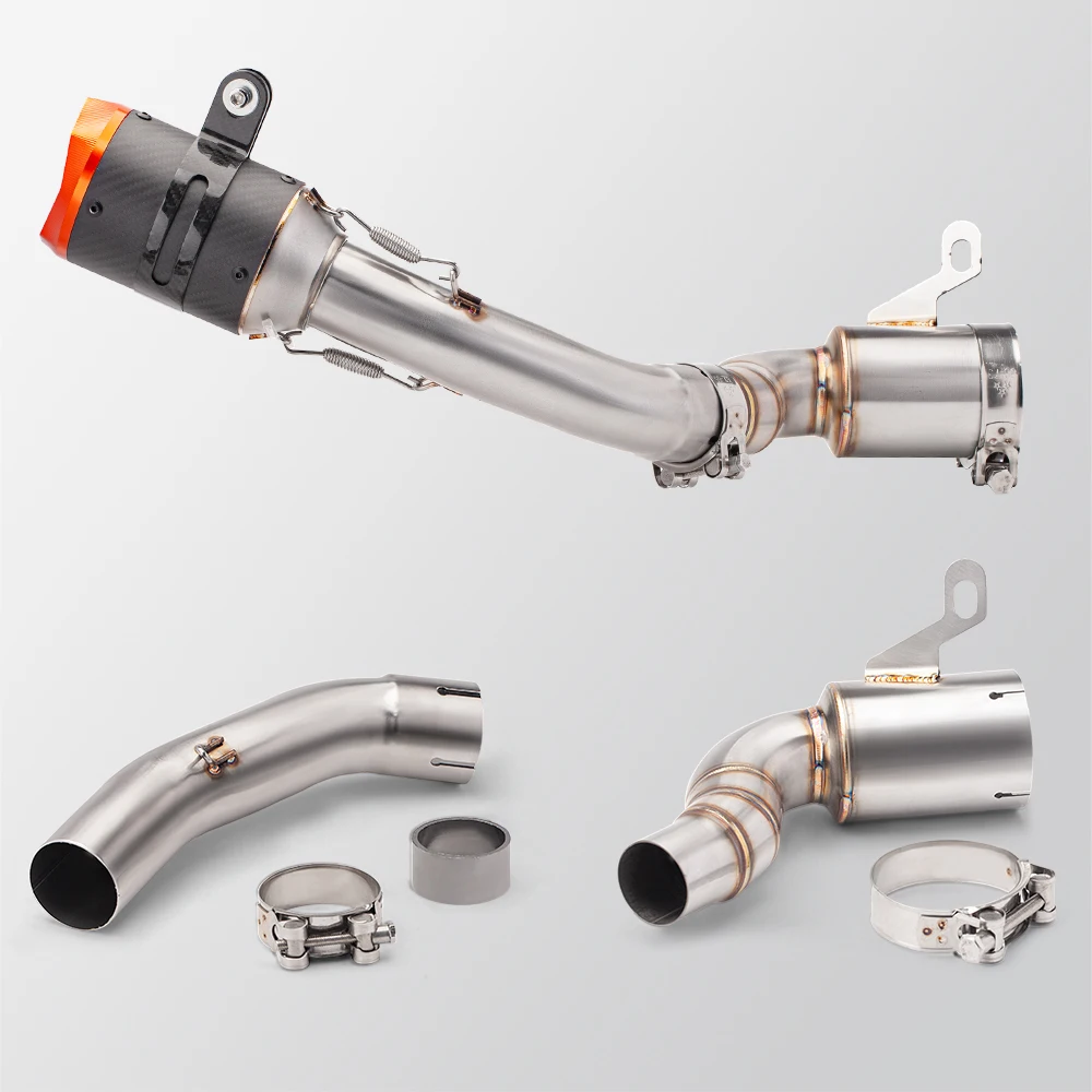 For DUKE 125 250 390 Adventure RC390 2020 - 2023 Motorcycle Exhaust System Modified Muffler Moto 51mm