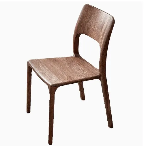

Walnut, Schuck, Chair, Modern, Minimalist, Dining Chair, Household