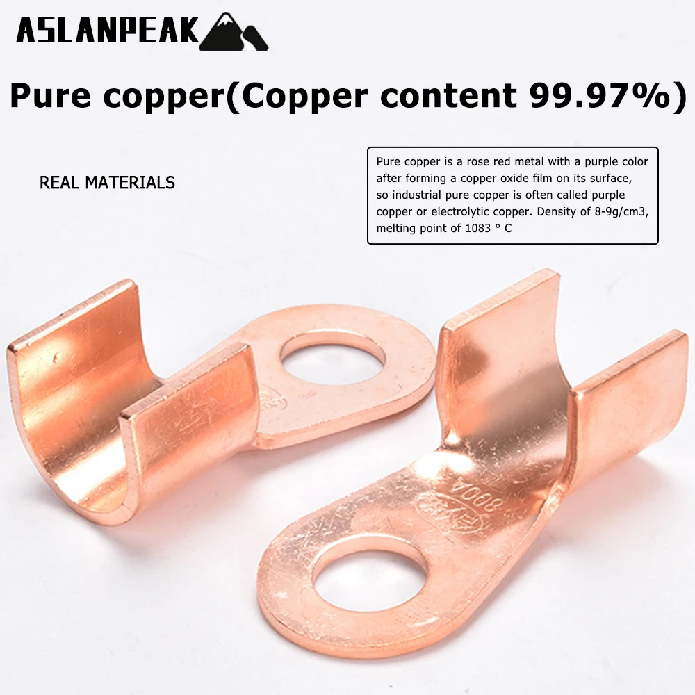 OT 70/80/120 قطعة/المجموعة النحاس محطة مفتوحة تجعيد حلقة موصل كابل سلك كهربائي محطة العروات النحاسية محطة موصلات عدة