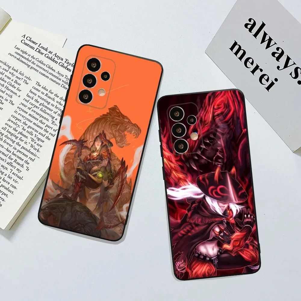 Monster Hunter Phone Case For Samsung Galaxy A13,A21s,A22,A31,A32,A52,A53,A71,A80,A91 Soft Black Cover