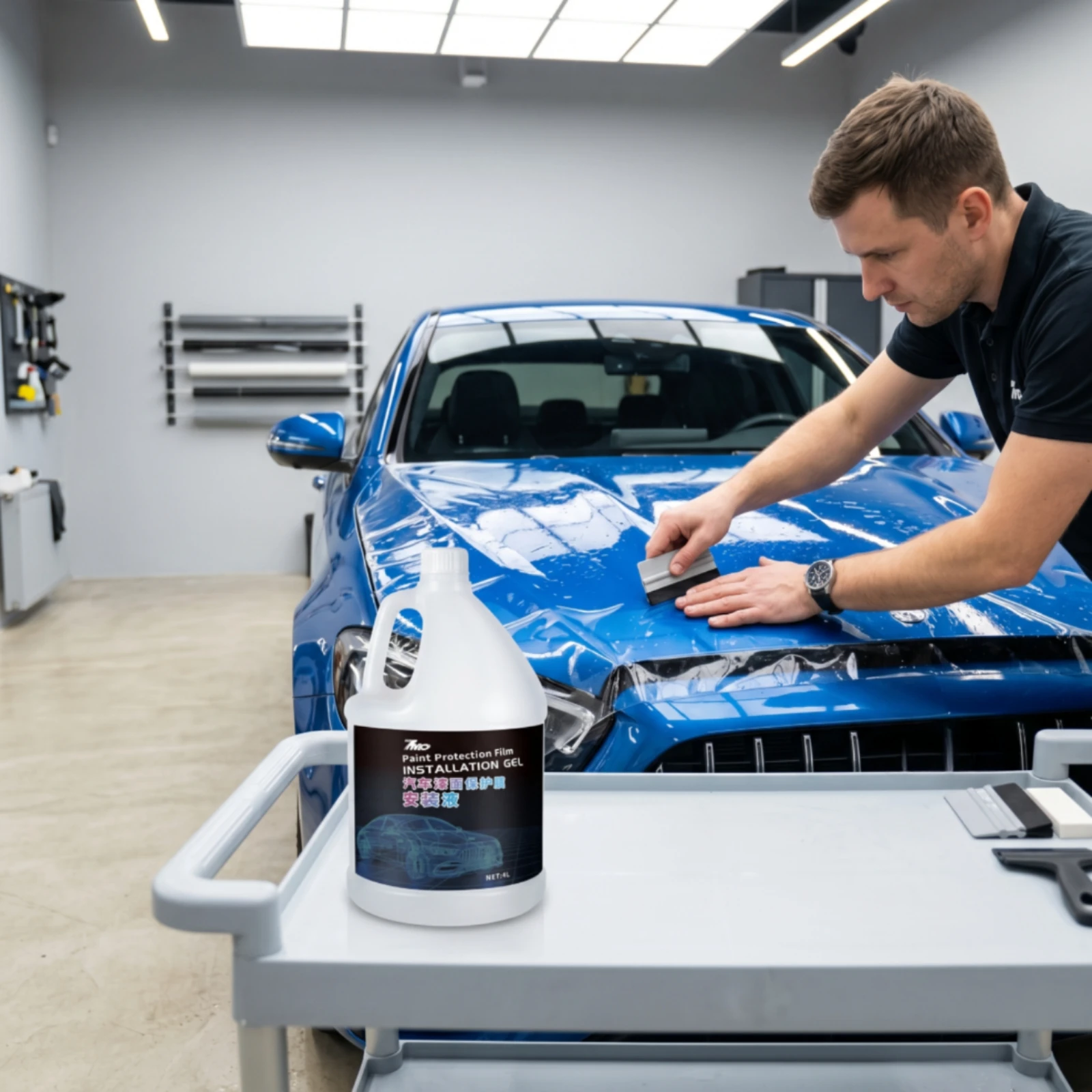 Paint Protection Film Installation Gel Premixed PPF Installation Gel No Dilution Positioning for DIY Enthusiasts, Auto Detailing