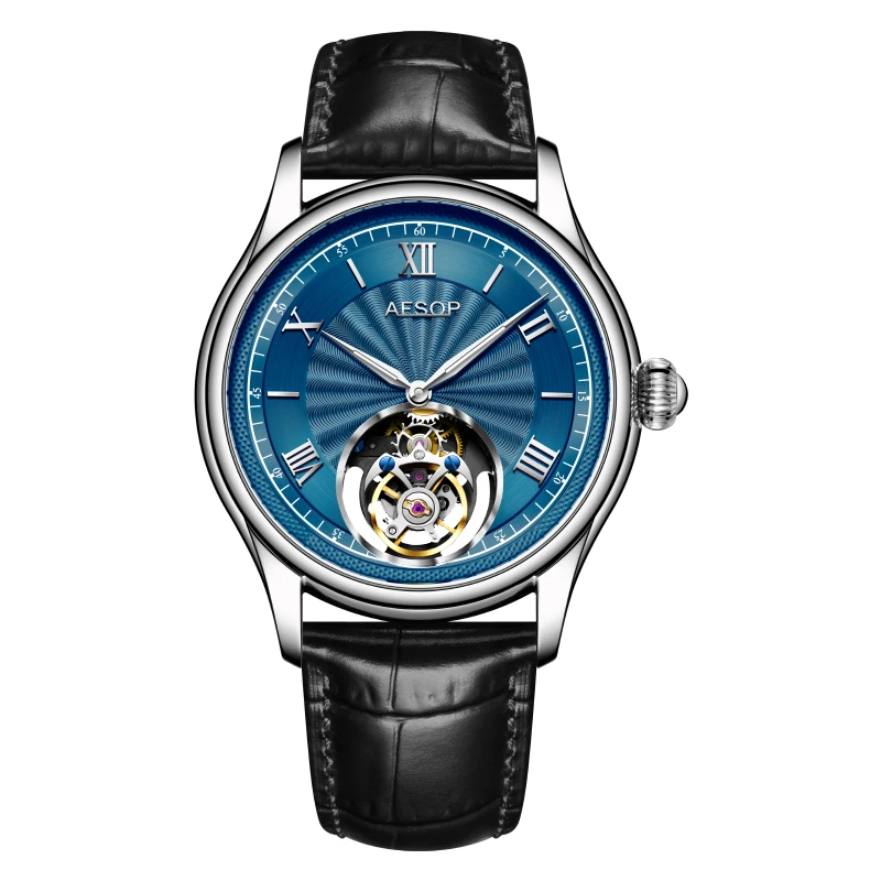 

AESOP 7041G Swallow Wheel Tourbillon Movement Men's Mechanical Watch Hollow out Watch Men's Luxury Watch Waterproof 2024