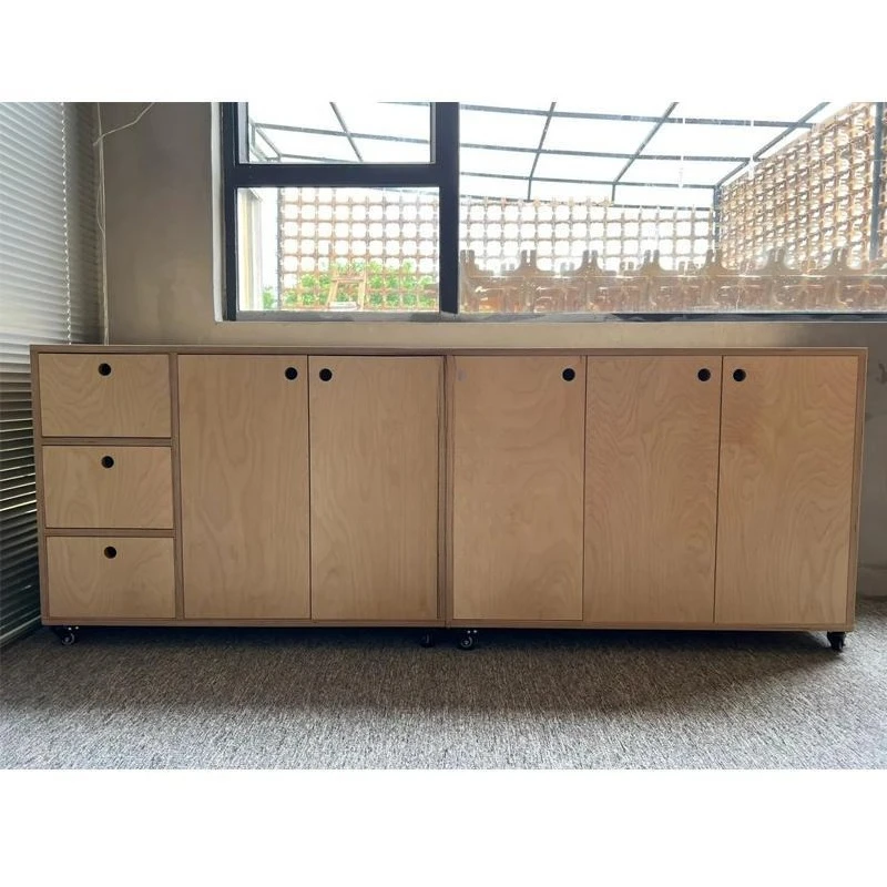 

Simple modern office birch ocean board tea cabinet sundries storage cabinet household small multi-layer dining side chest