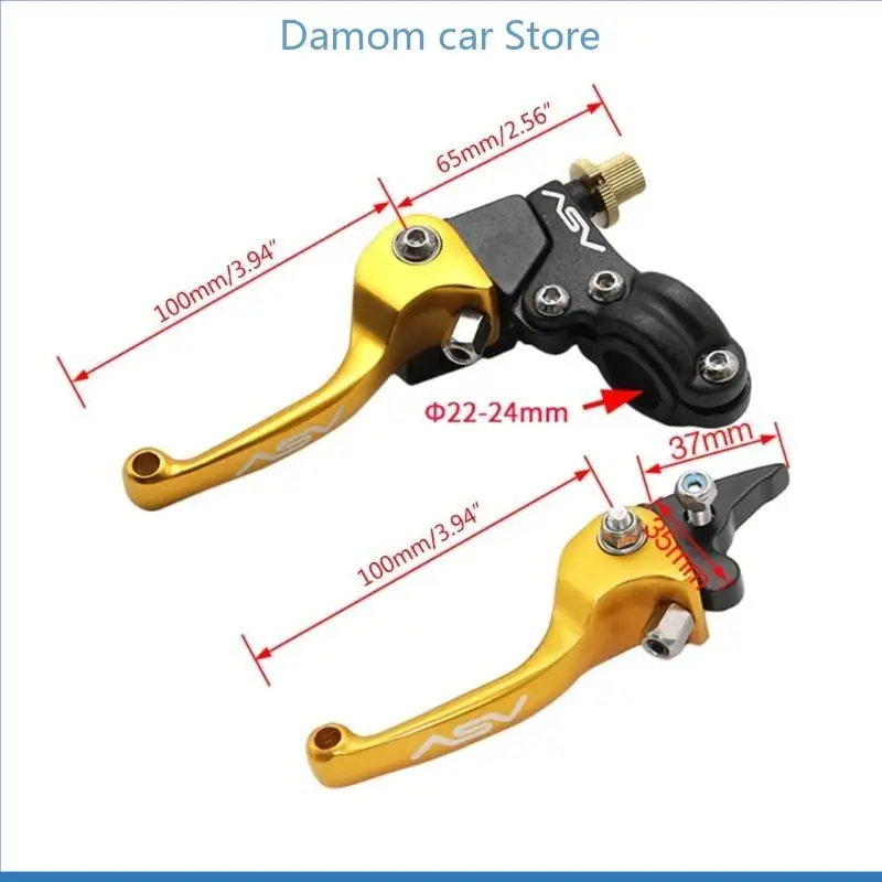 Alavanca freio e embreagem atv, buzina 7/8 acessório modificado para motocross, dirt pit bike, mini bike