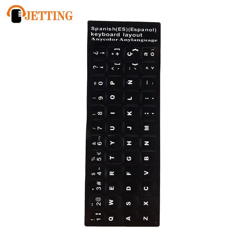 1PC 18x6.5cm Hebrew Russian Portuguese Spanish Sweden Keyboard Layout Stickers Laptop Desktop Computer Keyboard Protective Film
