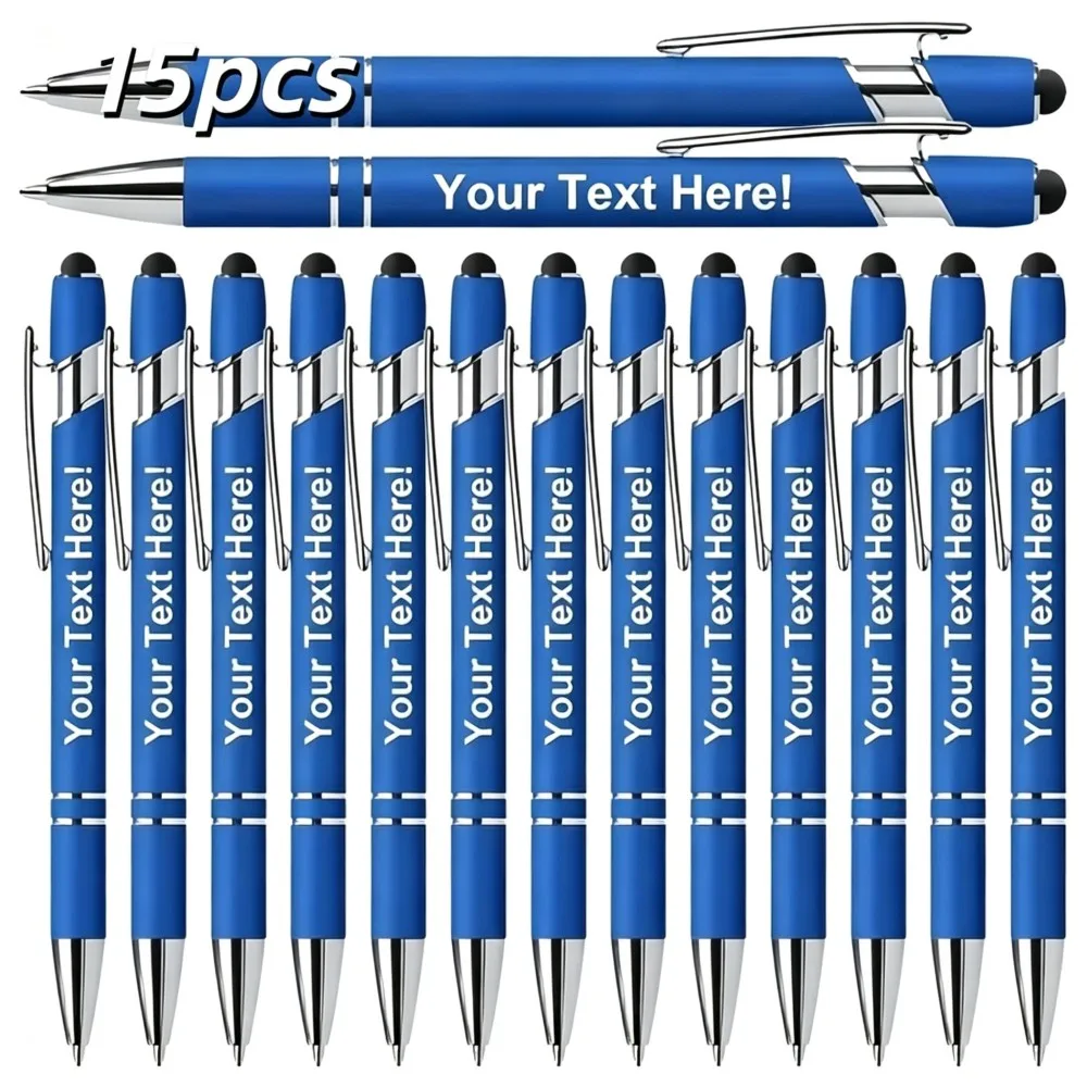 15 Pack Engraved Metal Ballpoint Pens - The Perfect Choice for Business Gifts, Anniversaries, and Graduations | Metal Material