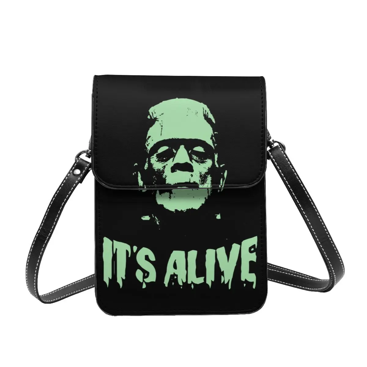 

FRANKENSTEIN Alive Shoulder Bag Novel Bulk Funny Mobile Phone Bag Leather Outdoor Student Bags