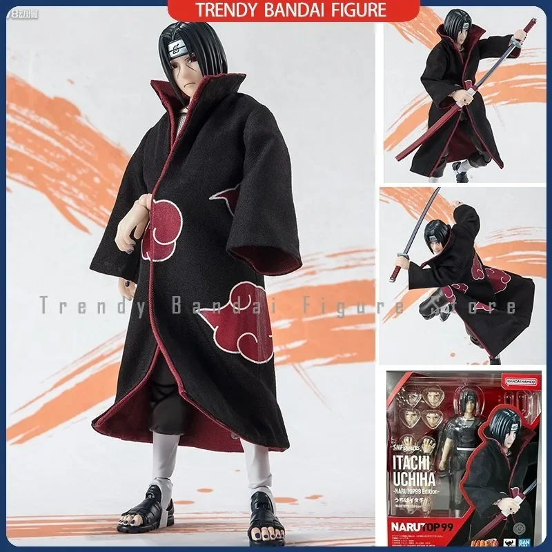 

In Stock Bandai TOP99 Naruto Uchiha Itachi Akatsuki NARUTO 1/12 SHF Action Figure Anime Model Toys Hobby S.H.Figuarts