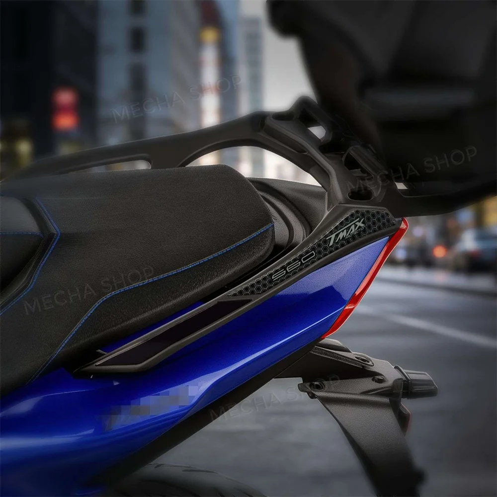 For TMax 560 TMAX560 2025-2026 Passenger Handles 3D Resin Sticker Protection Kit Motorcycle Accessories