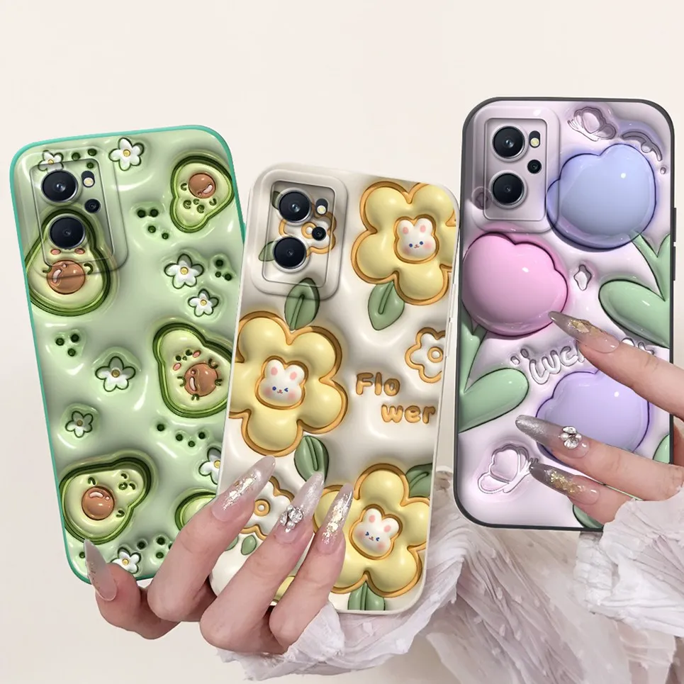 For Realme 9i 4G Phone Case Realme 9 Pro Pro+ Cover Luxury Fashion Painting Bumper For Realme9 4G 5G Matte Silicone Soft Capa
