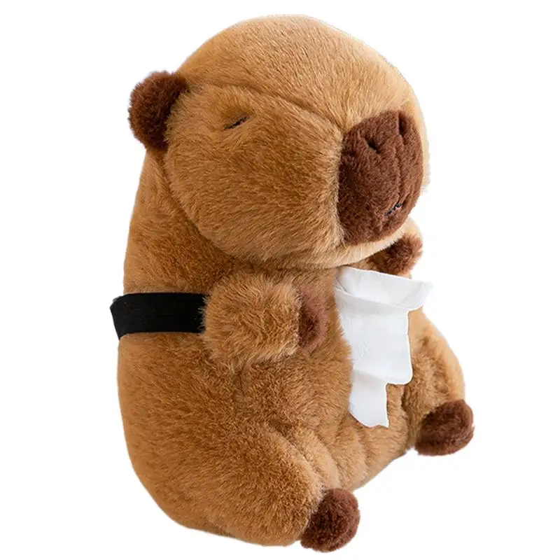 Car Tissue Holder Cute Capybara Tissue Holder Tissue Dispenser Suspended Funny Tissue Holder For Countertops auto Accessories