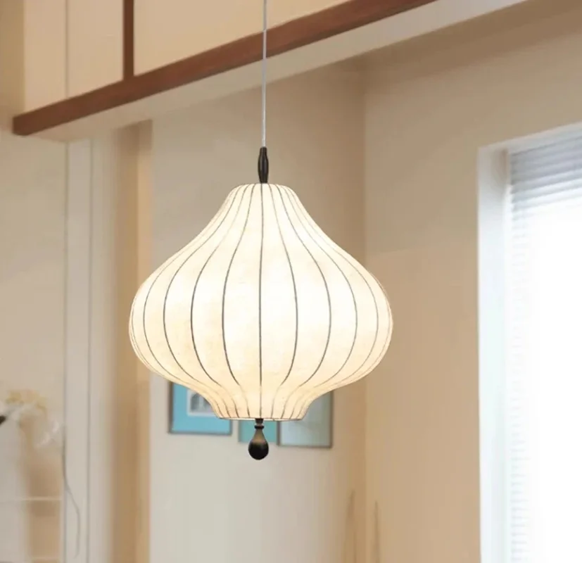 

Silk LED Ceiling Chandelier Nordic Living Dining Room Bedroom Pendant Light Home Decor Lighting Hanging Lamps