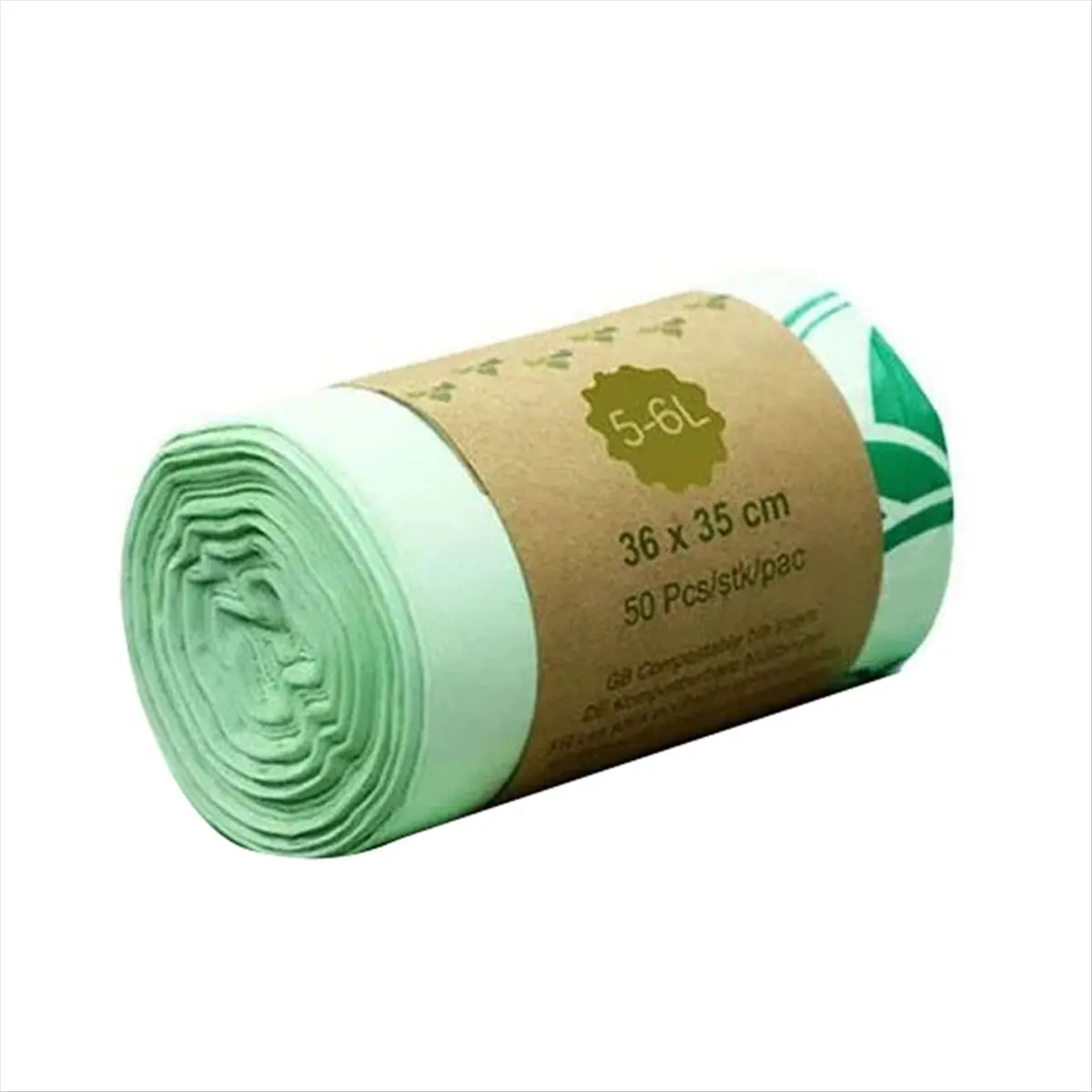 A45I 10L Compostable Trash Bags Biodegradable Kitchen Food Waste Bag, Corn Starch Garbage Bags ,Kitchen Scraps Bag