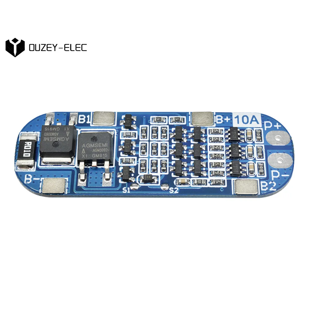 3S 10A 18650 Lithium Battery Charger Protection Board BMS 3.7V Li-ion Charger Protection Module Anti-Overcharge Over-Current